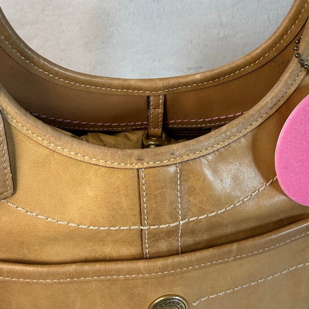 y2k Coach Legacy Tan Ergo Hobo Shoulder Bag - Picture 6 of 9